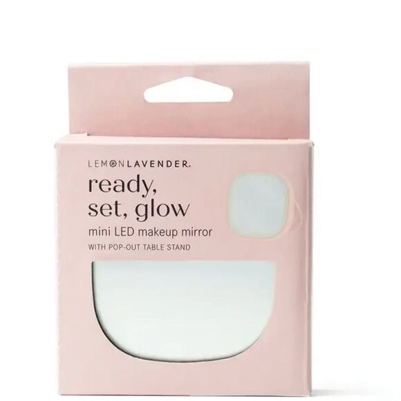 Lemon Lavender LED Light Up Mini Mirror - Picture 2 of 7